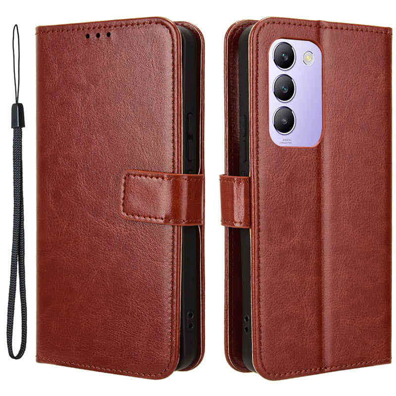 For vivo Y200e 5G / V40 SE 5G / Y100 5G (Indonesia) / V30 Lite 4G / T3 5G / Y100 4G / V30 SE 5G Case Leather Wallet Phone Cover For vivo Y200e 5G / V40 SE 5G / Y100 5G (Indonesia) / V30 Lite 4G / T3 5G / Y100 4G / V30 SE 5G Case Leather Wallet Phone Cover
